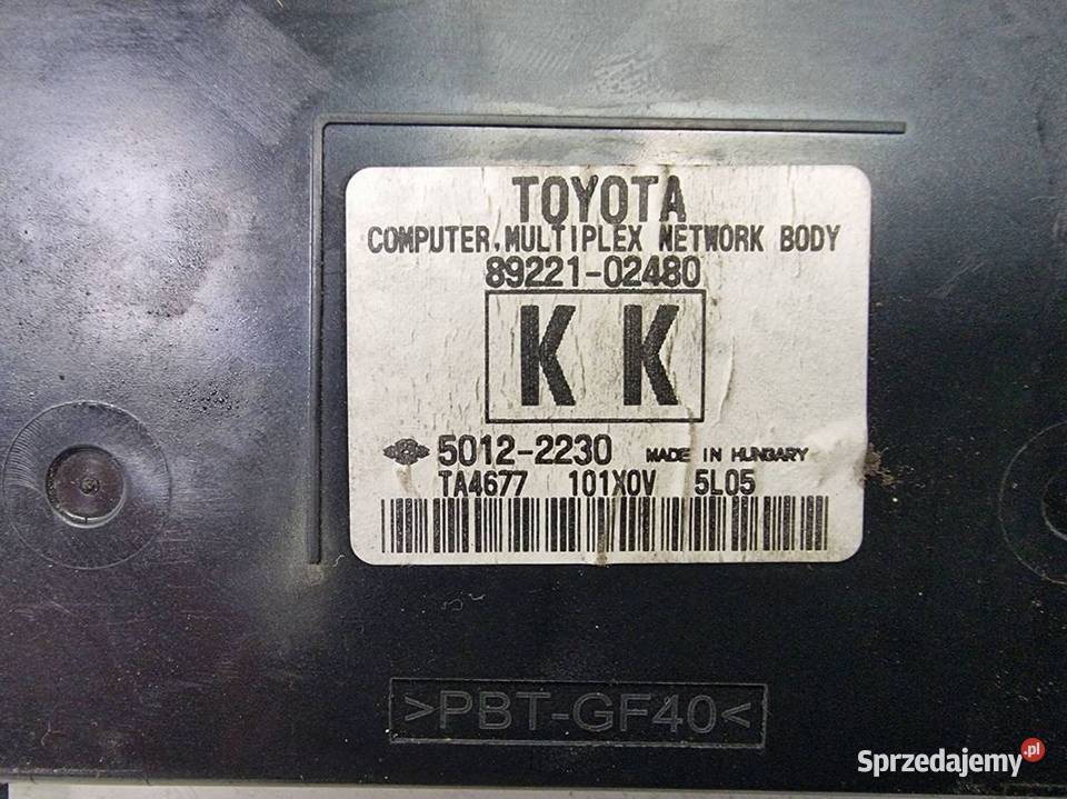 MODUŁ TOYOTA AURIS II LIFT 8922102480 BSI sprzedam