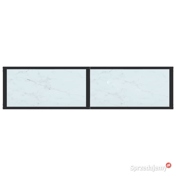 Konsola biały marmur 140x35x755 szkło hartowane Meble Warszawa