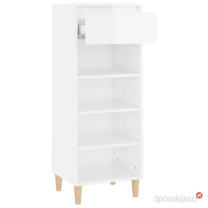 Szafka na buty wysoki połysk biała 40x36x105 Warszawa