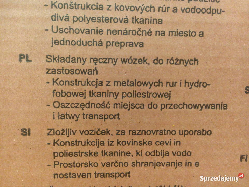 NAJTANIEJ Wózek Transportowy Składany Do 70 Zabrze