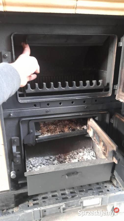 Piec kominek kaflowo żeliwny szamot Niemiecki Garby