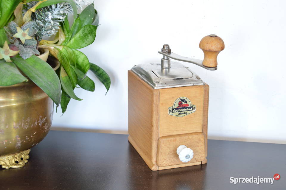 drewniany MŁYNEK do kawy stary Zassenhaus śląskie Jastrzębie-Zdrój