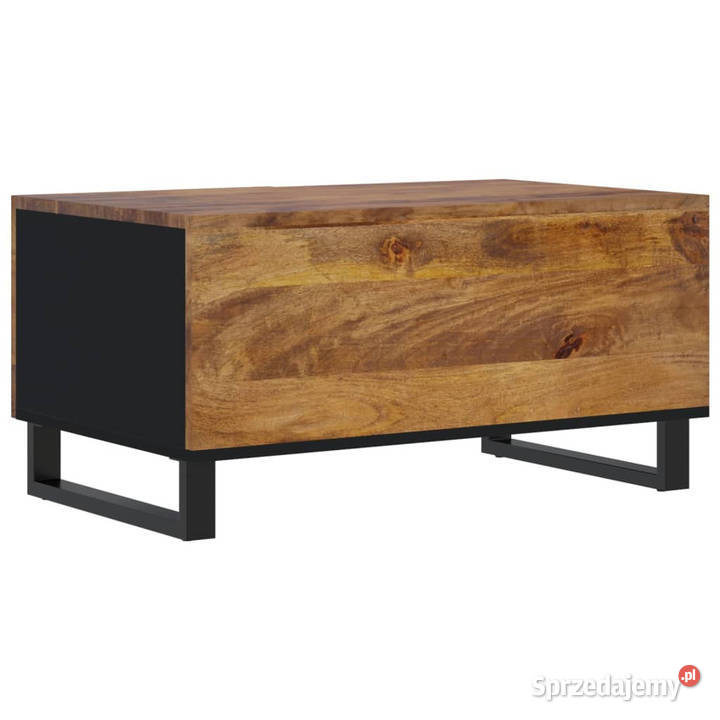 Stolik kawowy 80x50x40 lite drewno mango i płyta