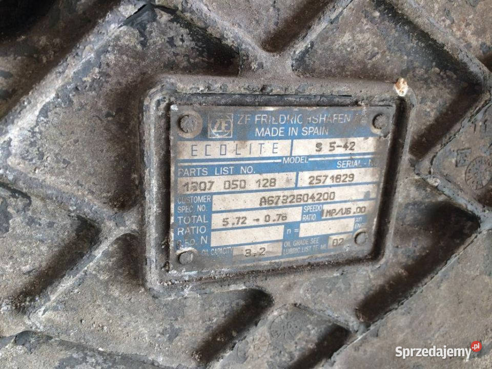 Skrzynia Biegów MAN MERCEDES Ecolite ZF S 5 42 Maszewo