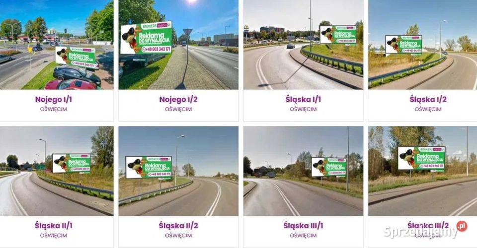 Reklama Billboard Oświęcim Fabryczna Wydruk Zator