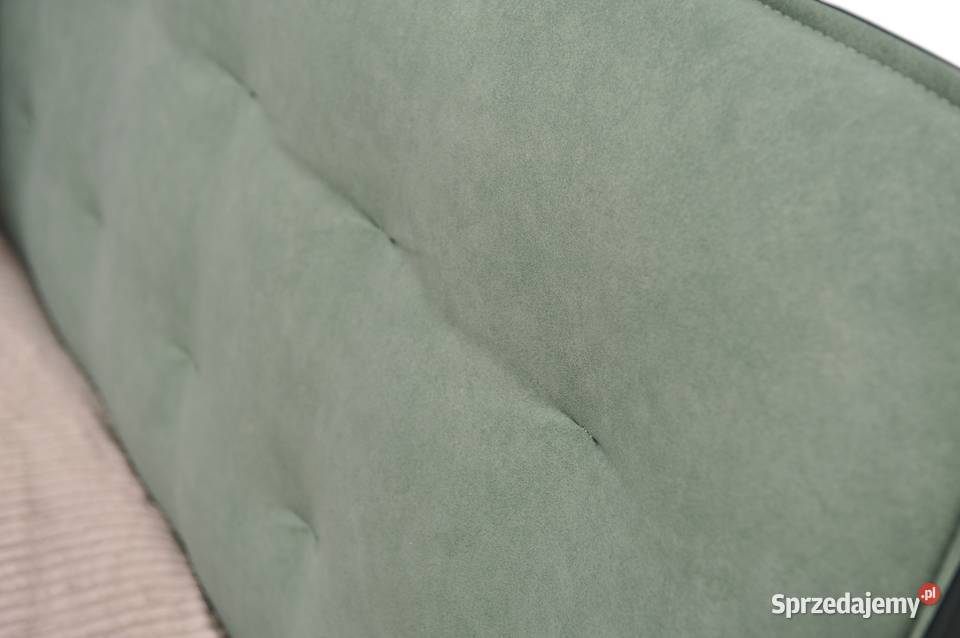 Łóżko Szyte 140x200 skóra Welur Meble Wanat 166cm Gliwice