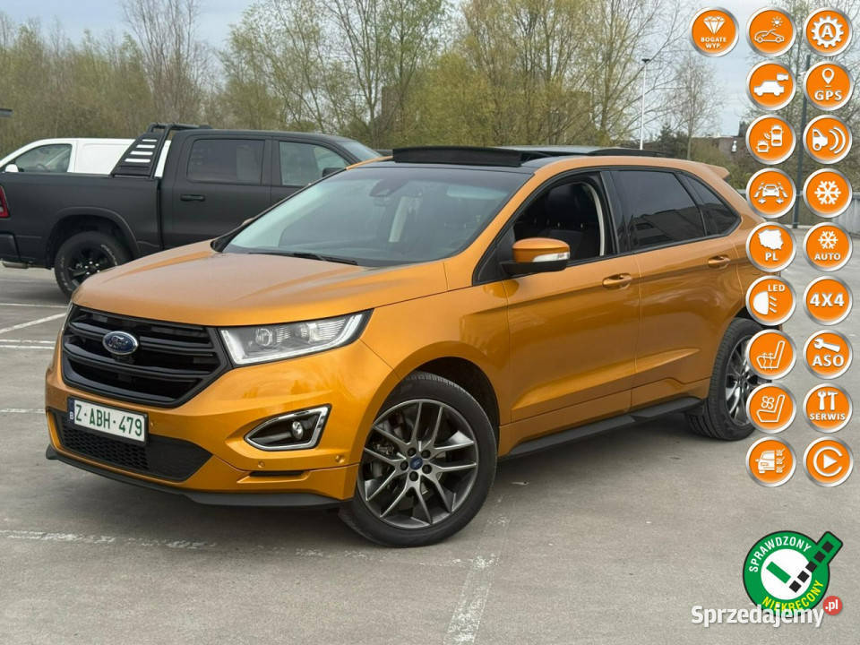 Ford EDGE 20 tdci 210 sport wyposażenie full led isofix Gdańsk