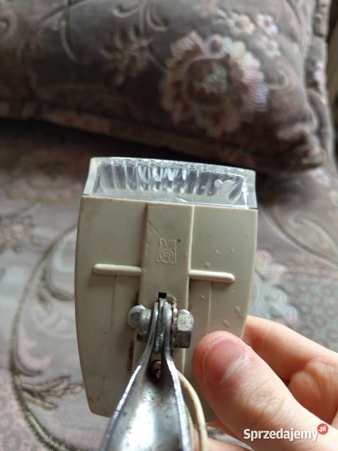 Lampka przednia rowerowa PRL Predom Romet Części i akcesoria wielkopolskie Krotoszyn