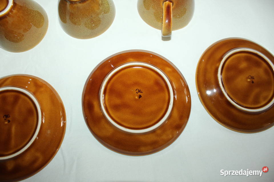 Filiżanki z talerzykami Mirostowice Opal 3 sprzedam