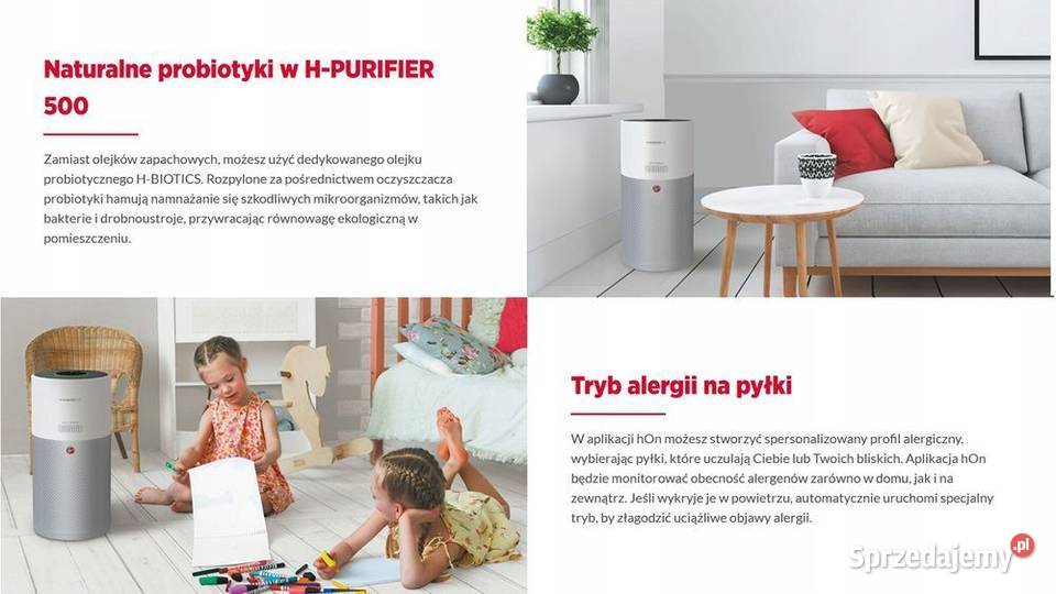 Nowy Oczyszczacz Powietrza Hoover HPURIFIER 500 Nowe Bielice