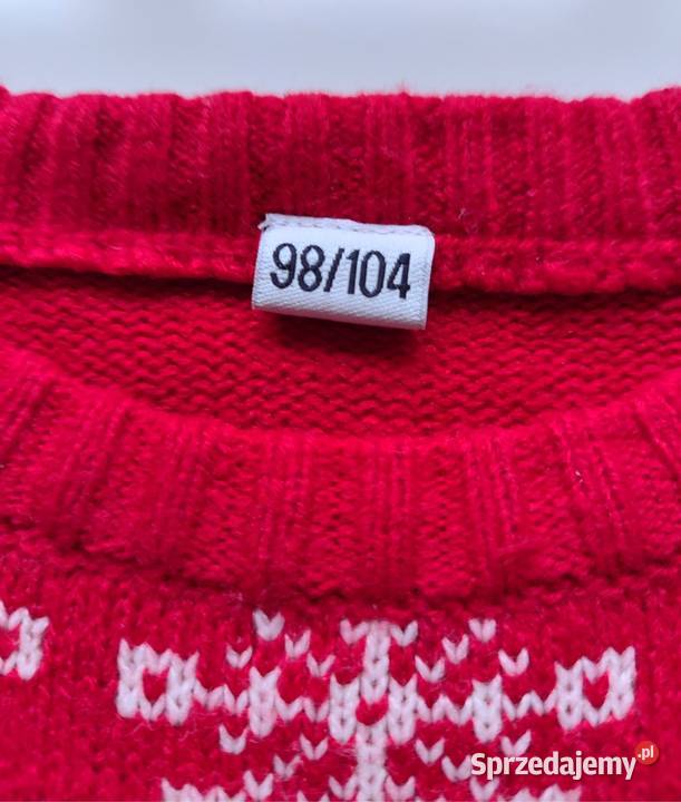 Nowy sweter świąteczny Renifer No name 98104 Swetry Katowice
