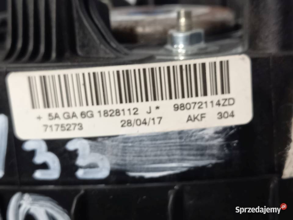 PEUGEOT 208 I LIFT 17r AIRBAG poduszka kierowcy Poduszki powietrzne Kielce