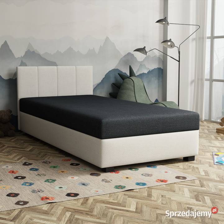 Tapczan jednoosobowy młodzieżowy do sypialni 120x195 Łóżko Adel