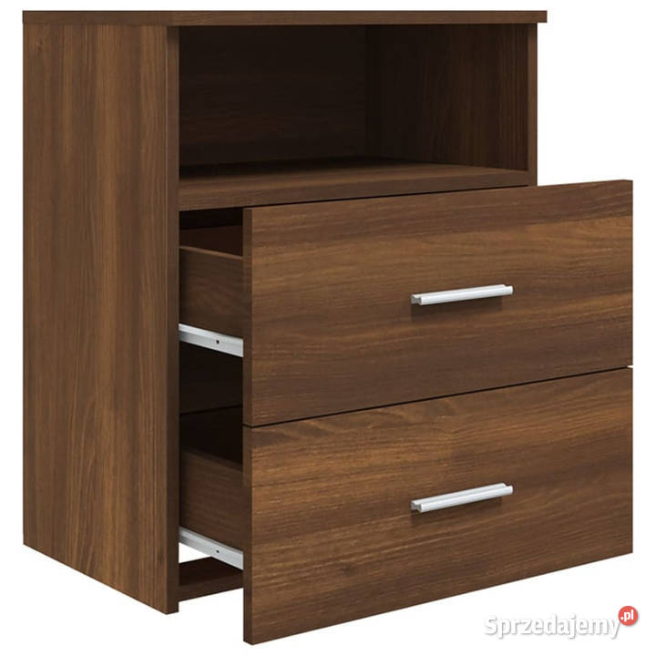Szafki nocne 2 brązowy dąb 50x32x60 WM815863 Warszawa