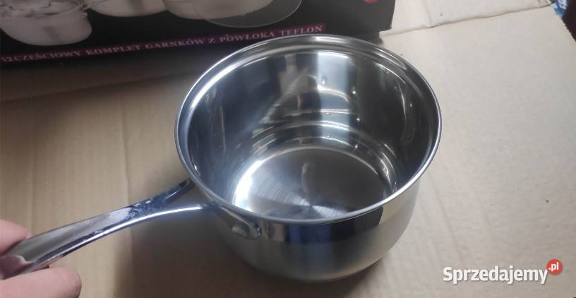 Garnki stalowe Saubach 10el outlet łódzkie Łódź