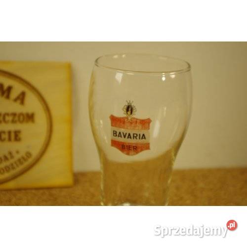 Szklanka piwna Bavaria Bier szkło reklamowe