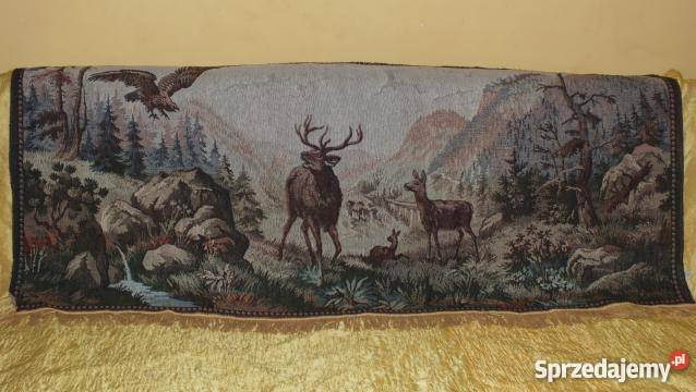 Piękny duży stary gobelin Inowrocław