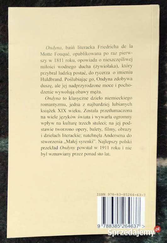 Ondyna Friedrich de la Motte Fouqu Bełchatów
