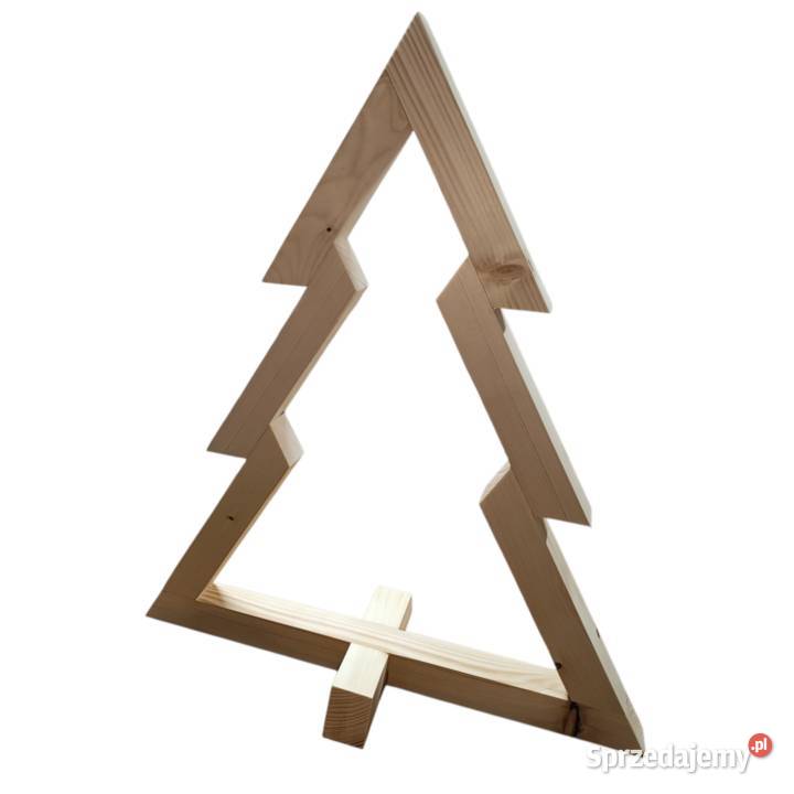 Dekoracje świąteczne drewniane choinki możliwość Boże Narodzenie małopolskie Miechów