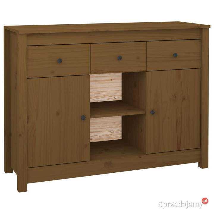 Szafka miodowy brąz 100x35x745 lite drewno Warszawa