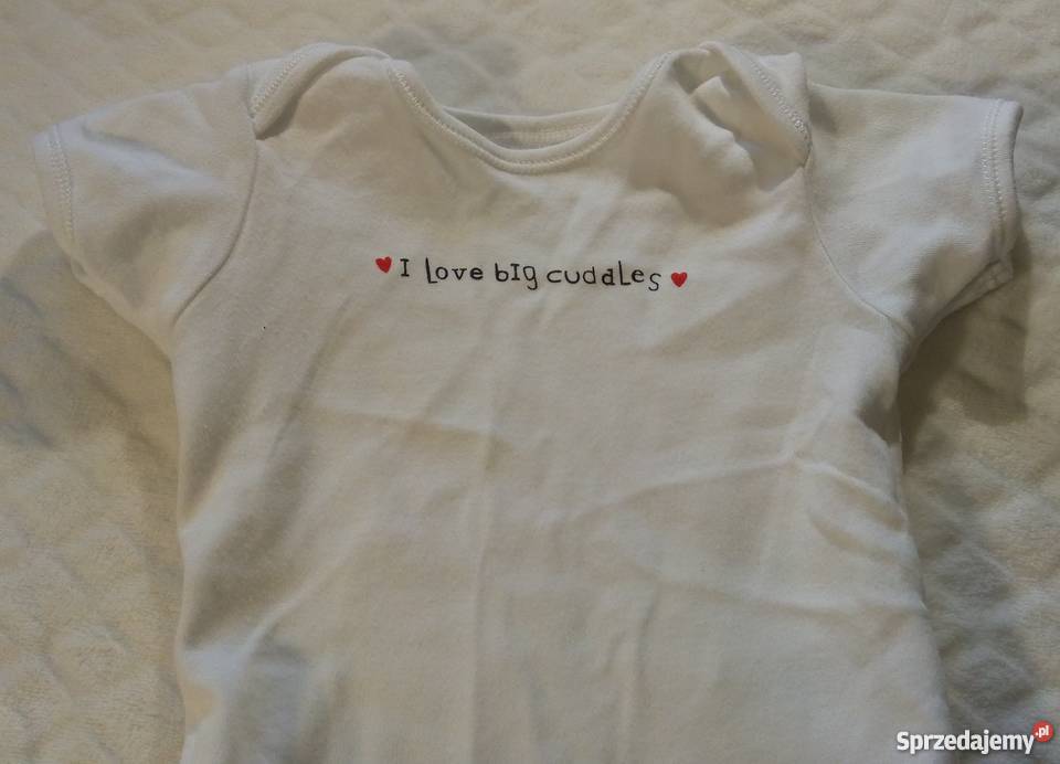 Body krótki rękaw Białe 6874 69 miesięcy śląskie Rogoźnik