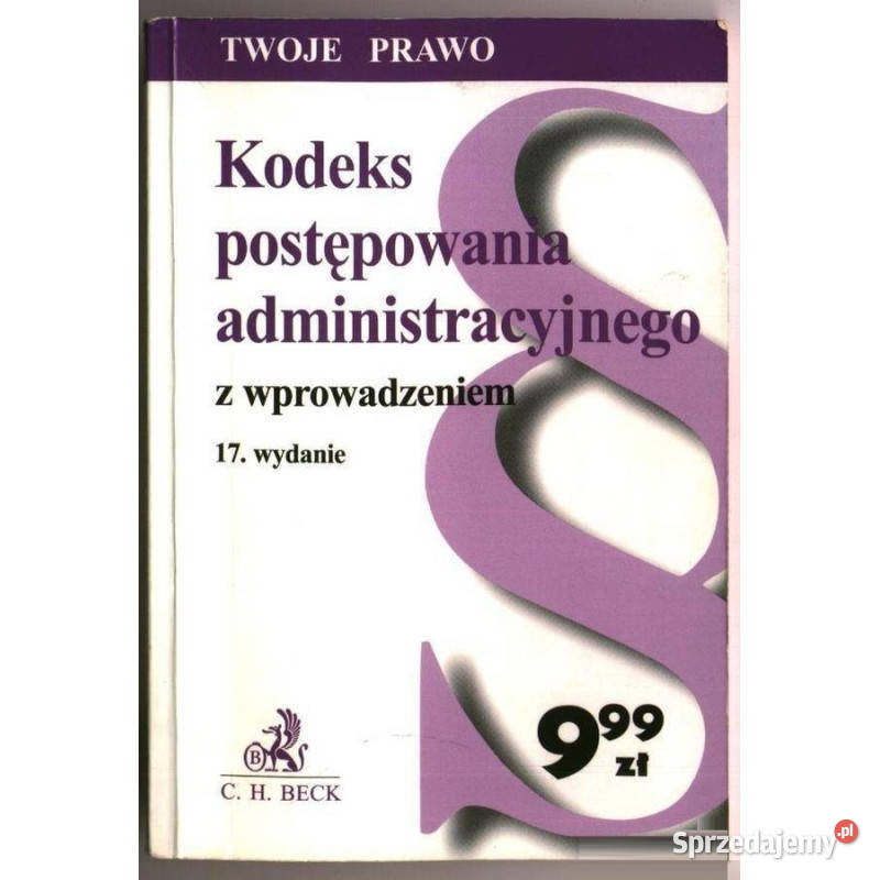 Kodeks Postępowania Administracyjnego z łódzkie sprzedam