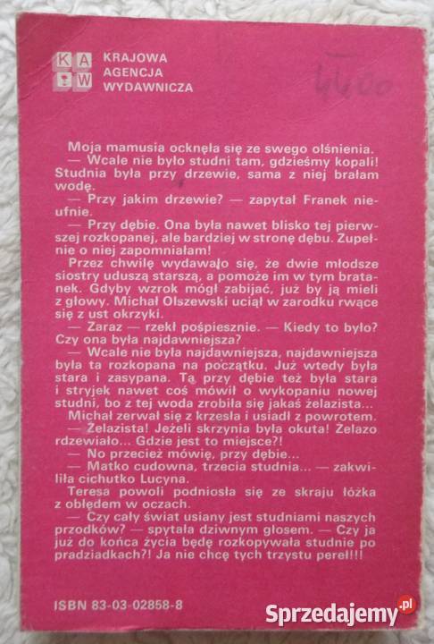 Studnie przodków Joanna Chmielewska Warszawa