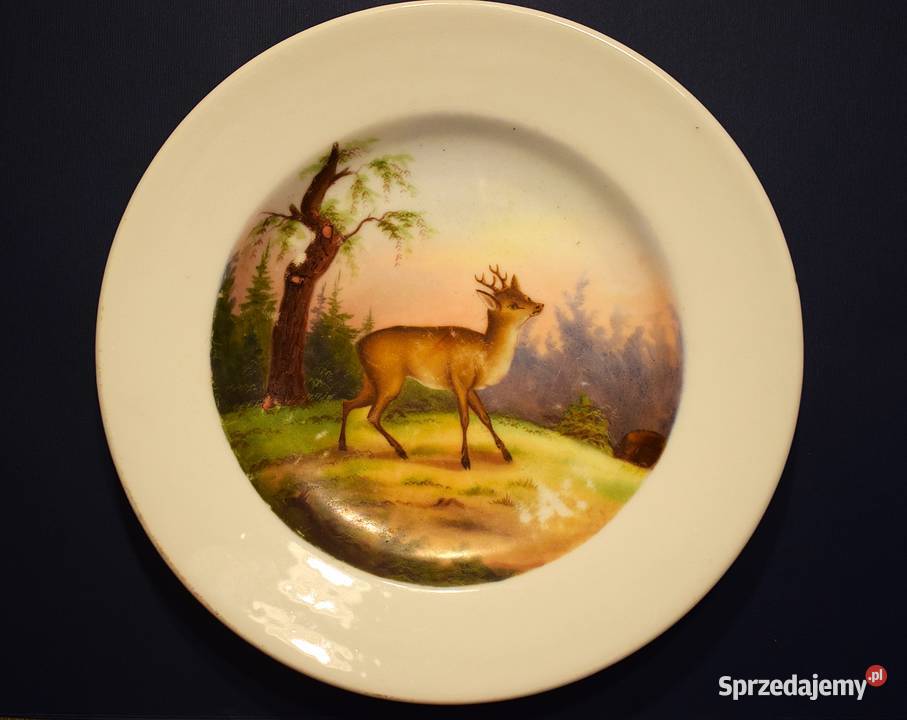 Młody jelonek Talerz ozdobny porcelanowy Chełmno