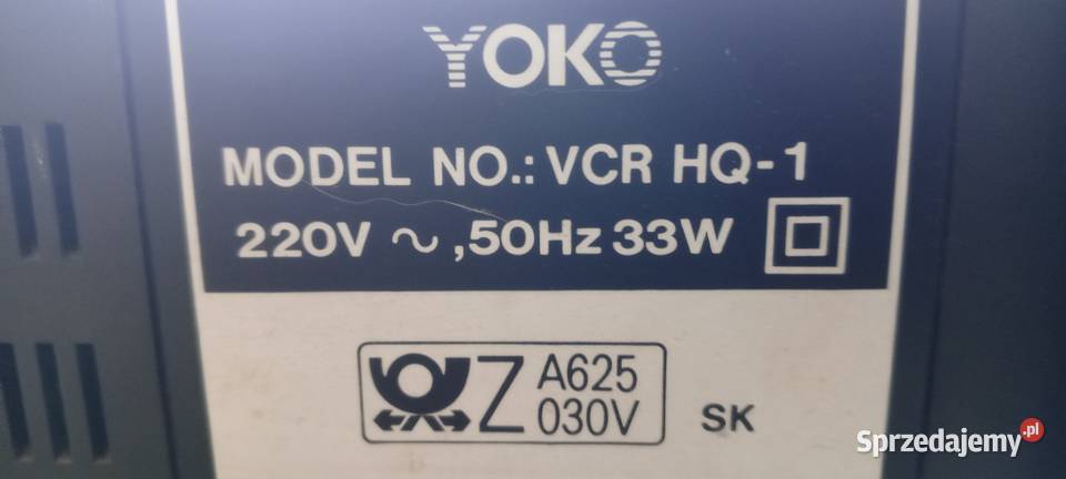 Magnetowid YOKO model HQ1stan z okablowaniem Skawina