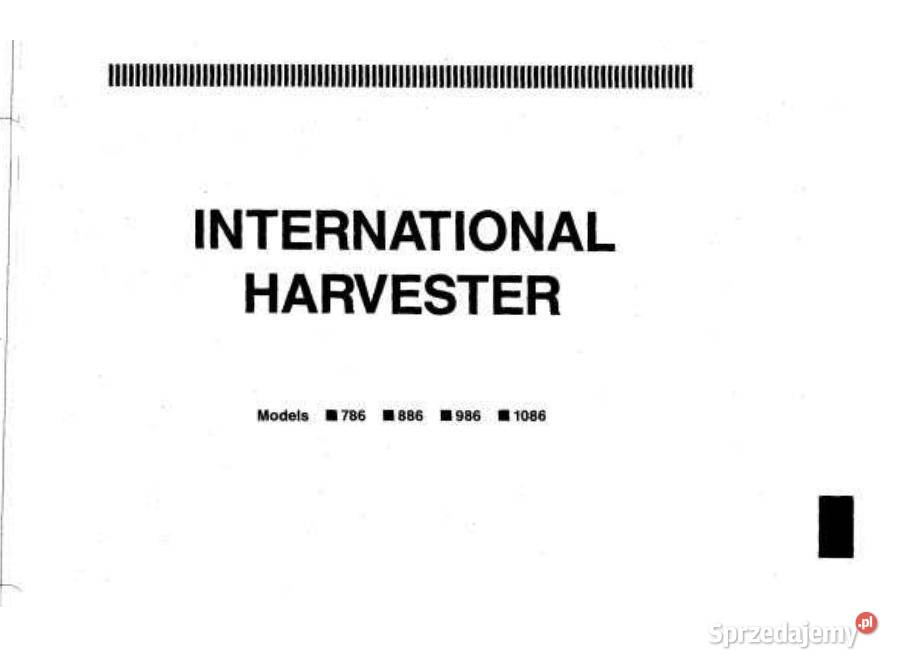 IH CASE 786 886 986 1086 instrukcja napraw Kielce