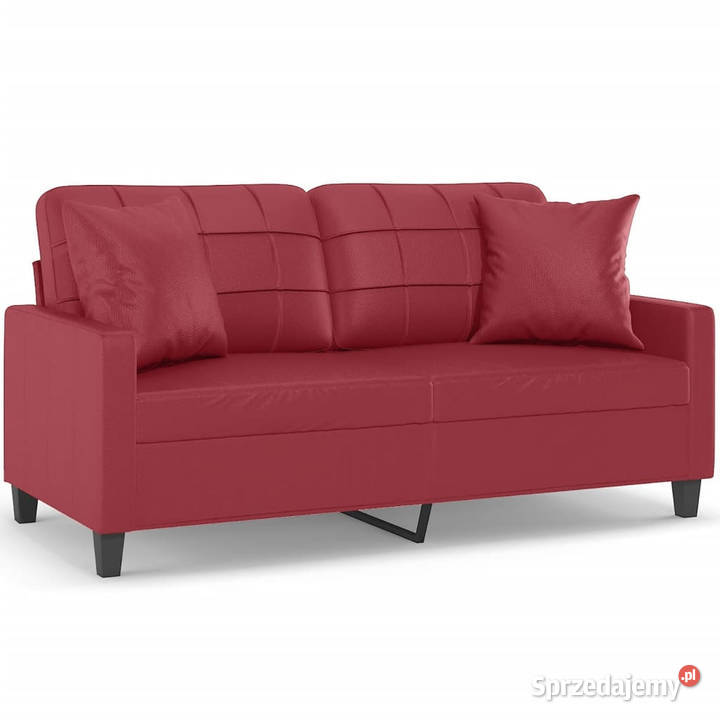 2os sofa z poduszkami winna czerwień 140 Sofy i kanapy Warszawa sprzedam