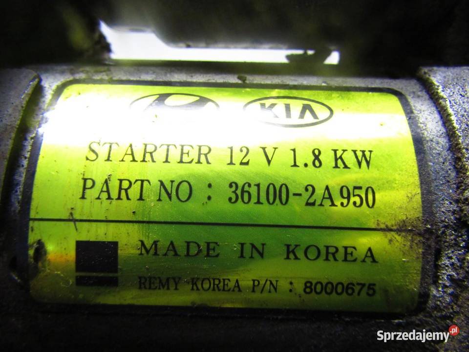 ROZRUSZNIK 16 CRDI KIA CEED II LIFT 361002A950