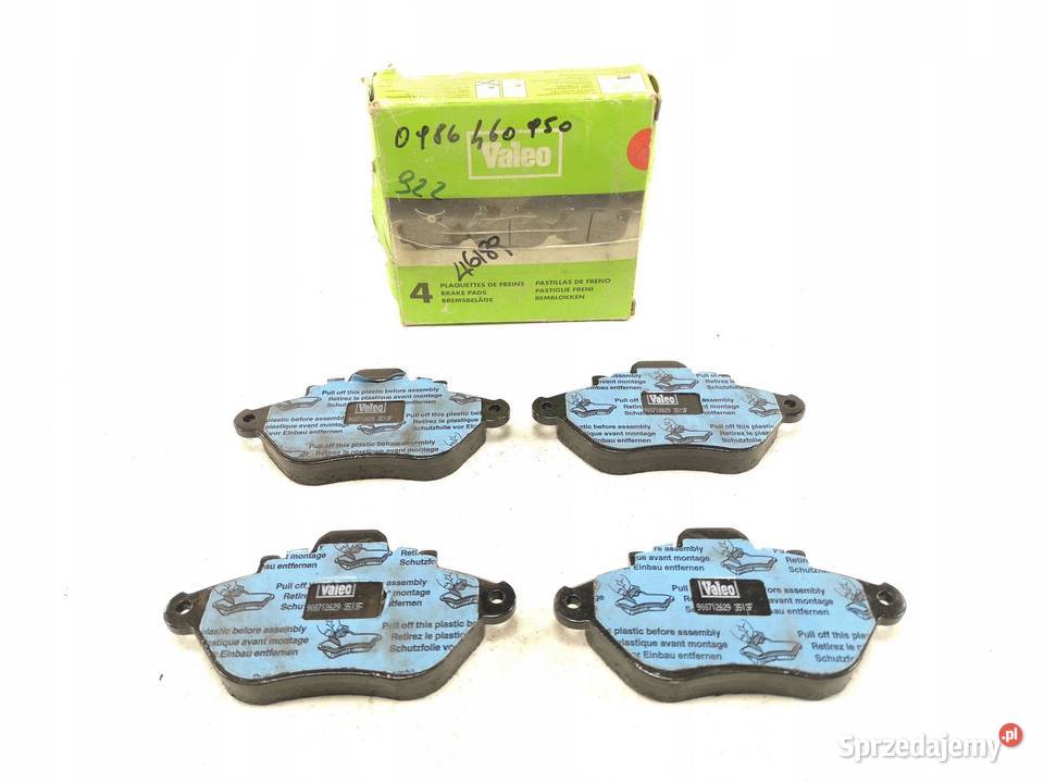 KLOCKI HAMULCOWE PRZÓD VALEO PEUGEOT 605 8999