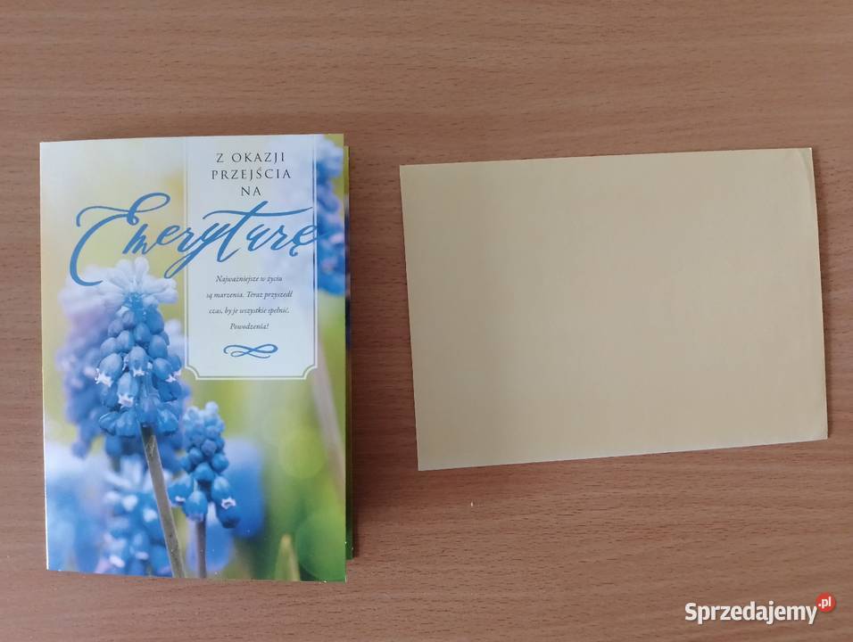 Kartka okolicznościowa z okazji przejścia na wielkopolskie Oborniki sprzedam