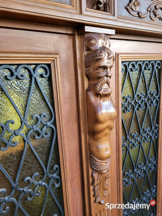 Biblioteka rzeźbiona antyk