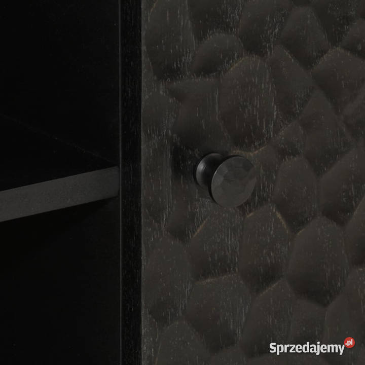 Szafka pod telewizor czarna 80x31x46 lite drewno Warszawa