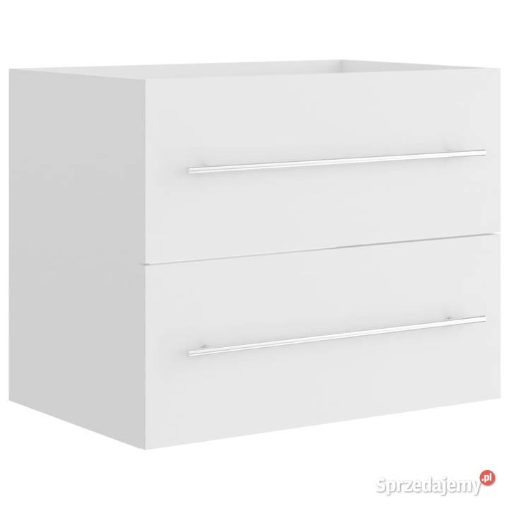 vidaXL Szafka pod umywalkę biała 60x385x48