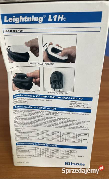 BILSOM Nauszniki przeciwhałasowe nahełmowe Toruń
