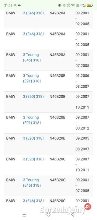 Alternator regenerowany BMW Zambrów