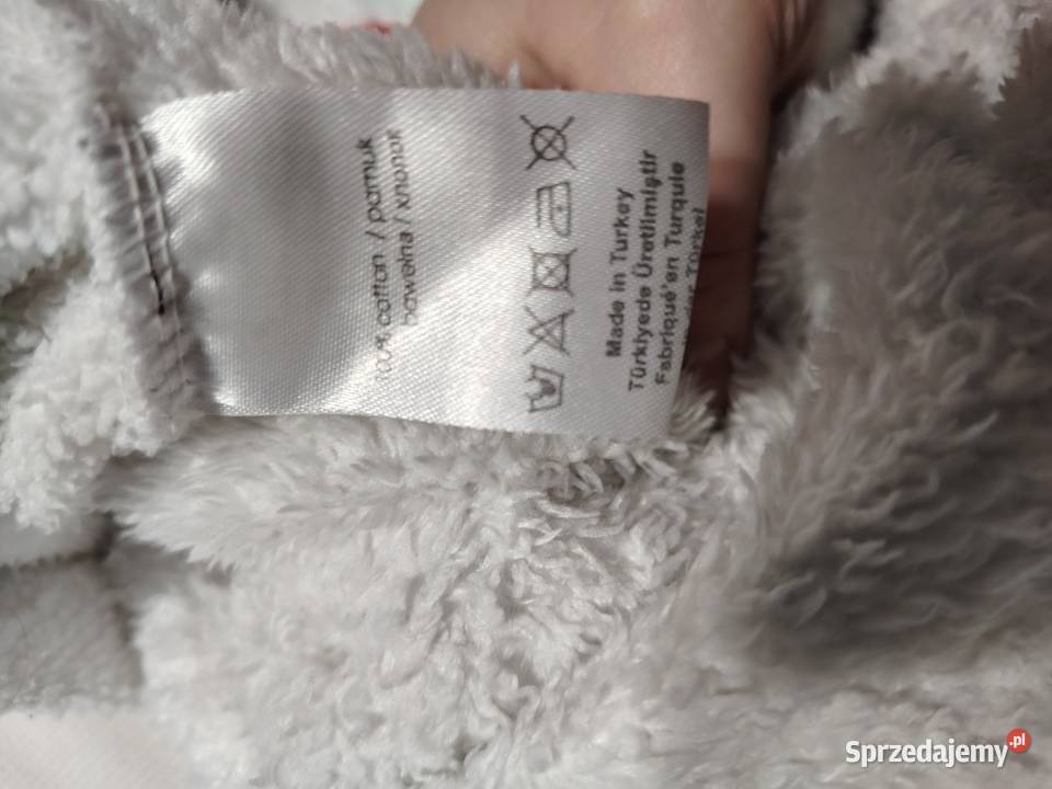 Miękki przytulny bawełniany sweterbluza z kotem Hajnówka