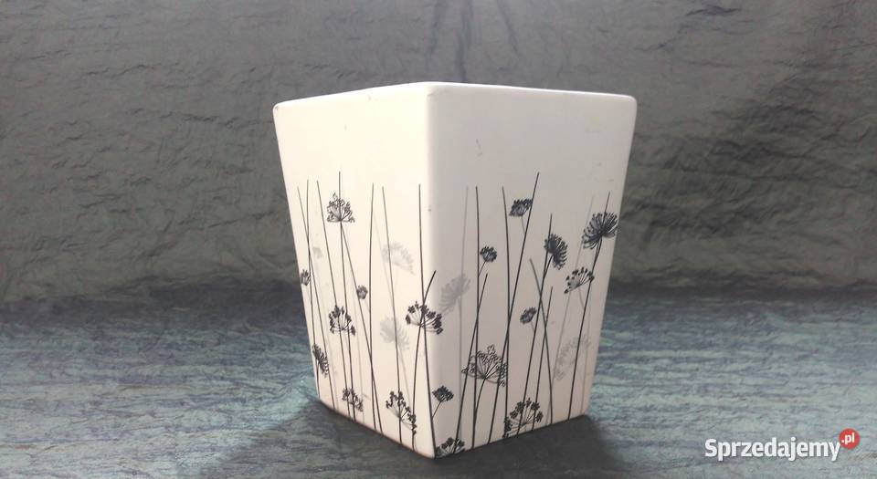 Osłonka doniczki Pojemnik kwadrat Dmuchawce NOWE Białystok