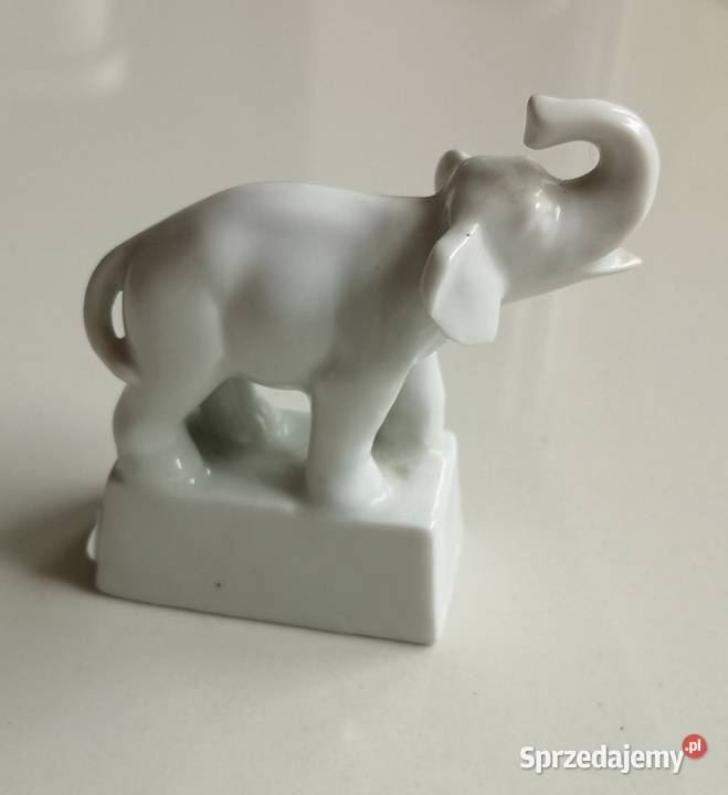 Figurka słoń porcelanowa Antyk kujawsko-pomorskie Toruń