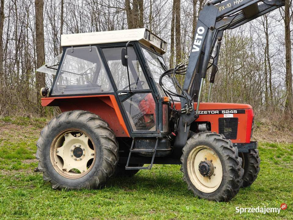 Ciągnik Zetor 5245 z turem 3 sekcyjnym w stanie Mońki
