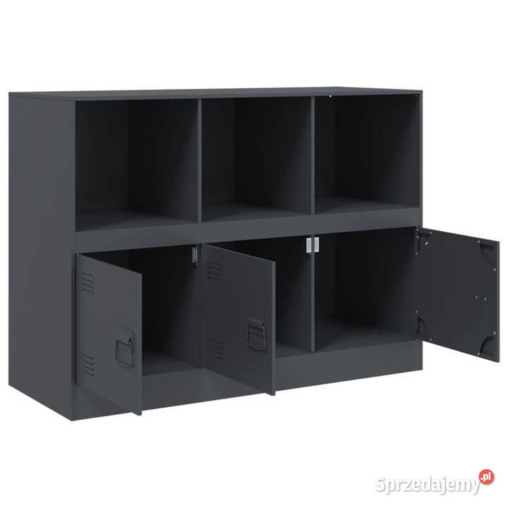 Szafka boczna antracytowa 99x39x73 stal WM841789 mazowieckie Warszawa