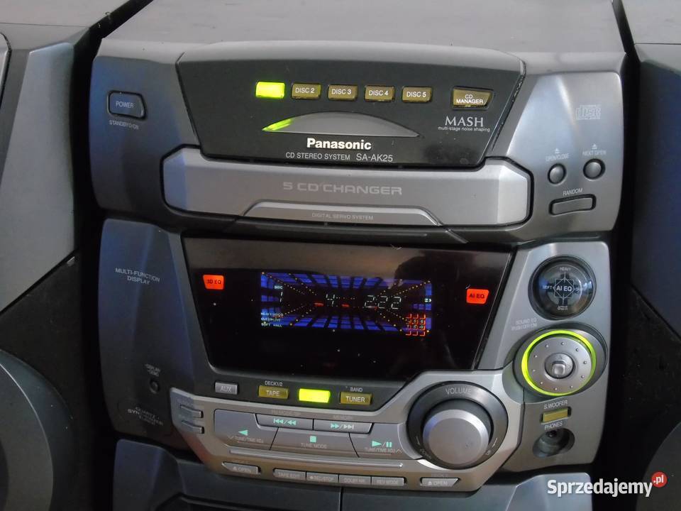 Wieża Panasonic SAAK25 kol CD AUX radio DOSTAWA