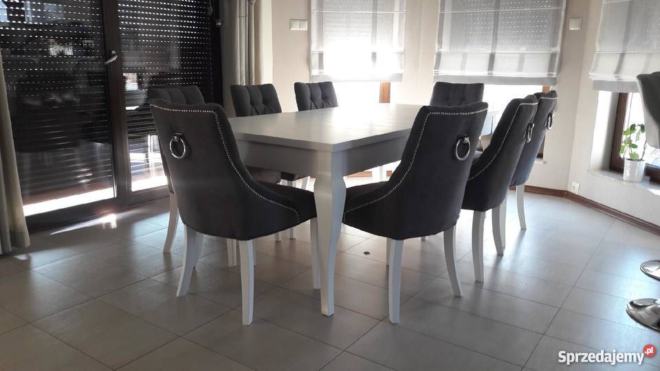 Eleganckie hampton glamour krzesło z kołatką pomorskie Gdańsk