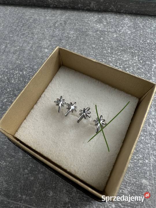 Kolczyki srebrne gwiazdy gwiazda Jasło