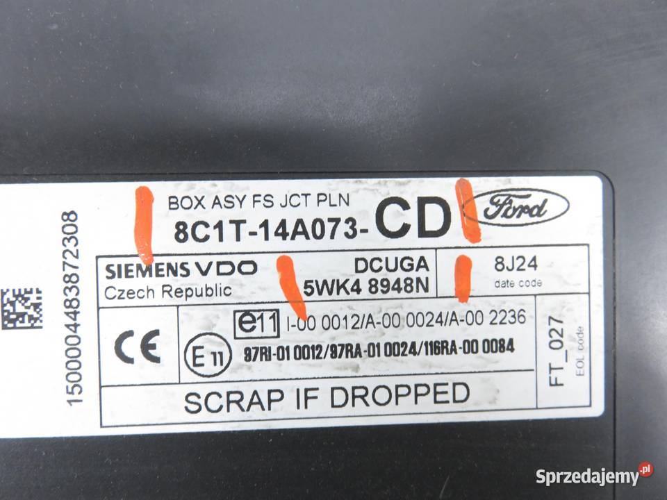 MODUŁ KOMFORTU FORD TRANSIT VI 8C1T14A073CD osobowe