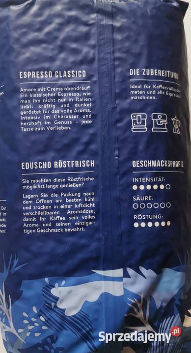 Kawa ziarnista EDUSCHO ESPRESSO CLASSICO 1 małopolskie Tarnów sprzedam