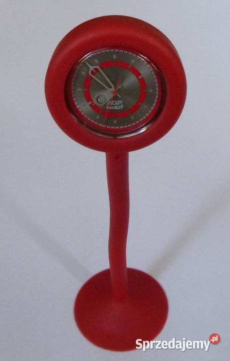 Stojący zegarek POP Swatch na nóżce Warszawa